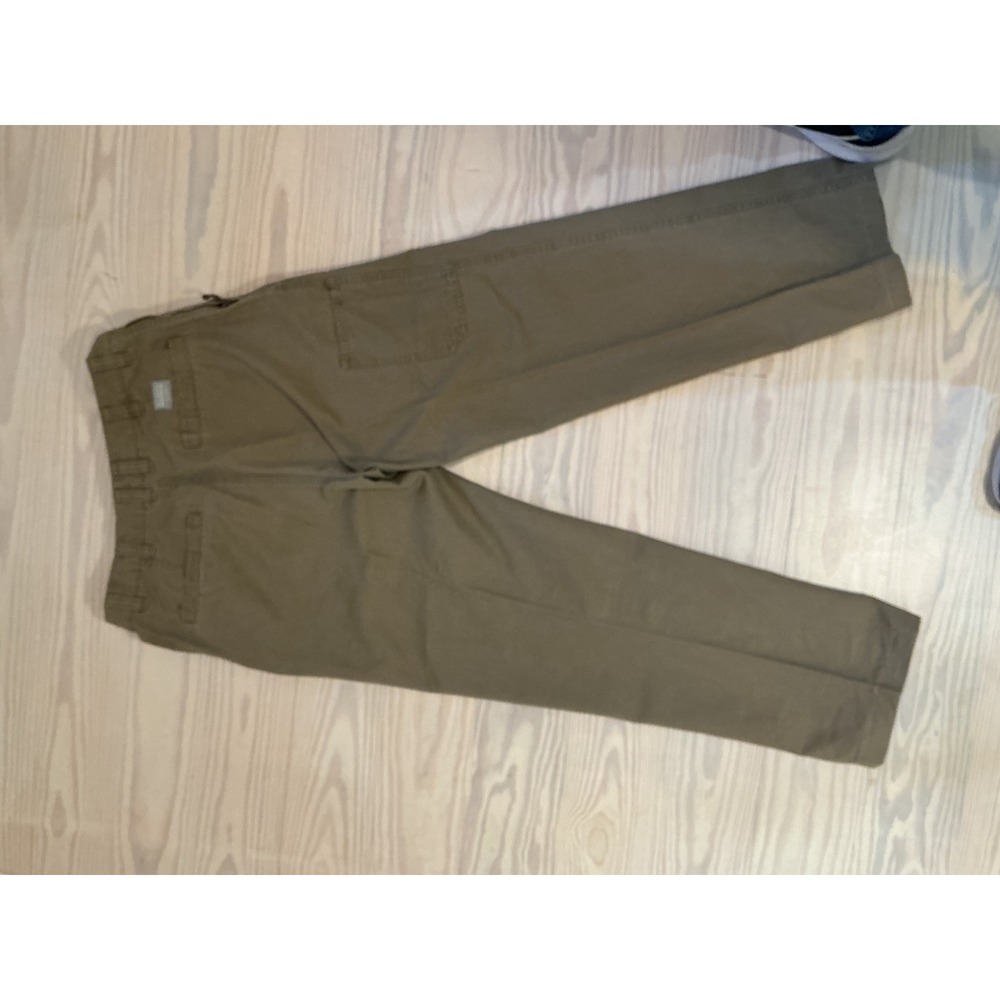 Columbia Mens Olive Green Utility Outdoor Hiking Pants Straight Leg Canvas 28x30